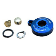 Motion Control Compression Knob Standard Alum W/ Cir-Clip - Blue