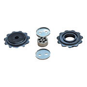 05-09 X9 Rear Derailleur Pulley Kit - Silver-Black