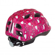 Casca Ciclism Copii Cu Led Polisport Love - 52-56 cm, S, Roz