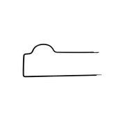 Cos Fata Bicicleta, metalic, DHS, accesorii prindere incluse - Negru