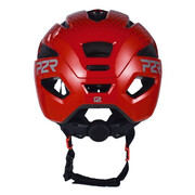 Casca Ciclism Copii P2R MASCOT - 52-56 cm, S, Negru-Rosu