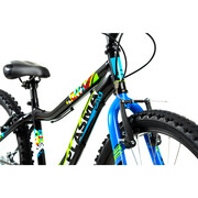 Bicicleta Copii DHS Plasma - 24 Inch, Negru-Albastru
