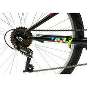 Bicicleta Copii DHS Plasma - 24 Inch, Negru-Roz