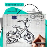 Bicicleta Copii DHS Modesty - 24 Inch, Gri