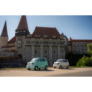 Masina electrica Aigo M1 urbana - autonomie 180 km, 4 locuri, permis B1, Alb Iasomie