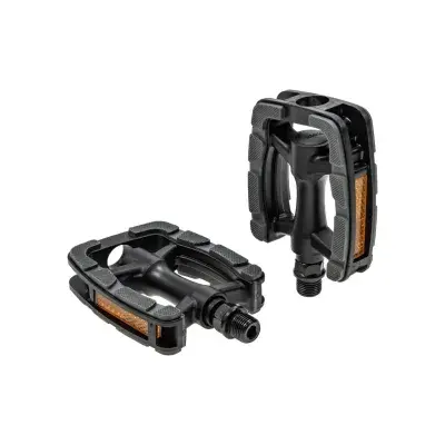 Pedale Marwi SP-822 PP, set, stanga-dreapta, reflectorizante, negru