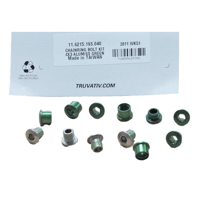 Chain Ring Bolt Kit Ss - Green