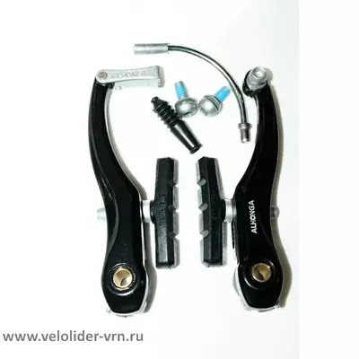 Frana fata HJ-805AD 110x60mmx90 grade tip Vbrake, argintiu