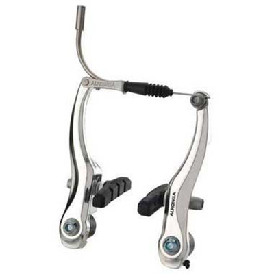 Frana Fata V-Brake Alongha HJ-805AD - Aluminiu, Argintiu