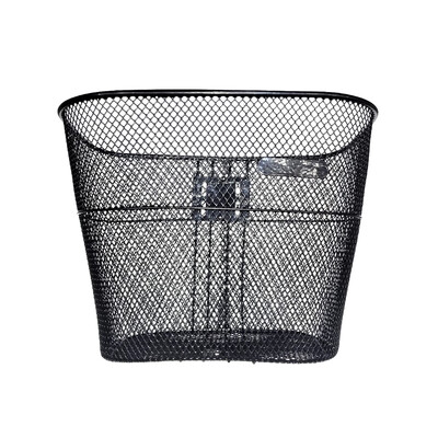 Cos Fata Bicicleta, metalic, DHS, accesorii prindere incluse - Negru