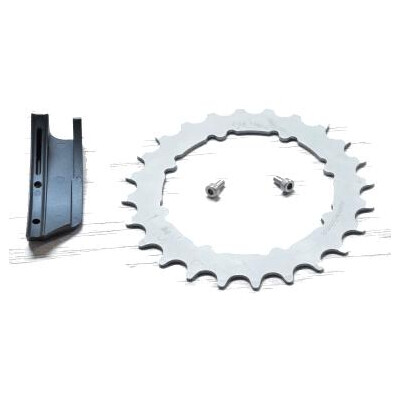 HammerSchmidt Chain Ring/Guide - 24 T, Silver