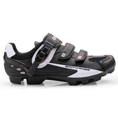 Pantofi Ciclism Brn Cross Mtb - 41, Negru-Alb