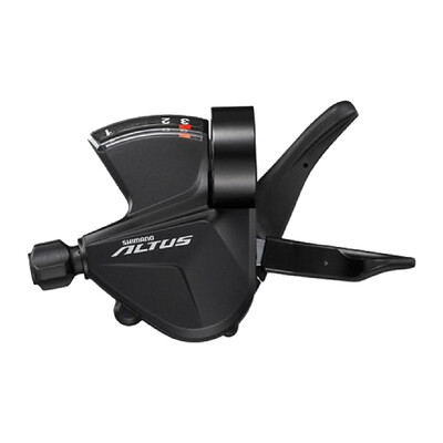 Maneta schimbator stanga 3 viteze Shimano altus ASLM2010LB, RAPIDFIRE PLUS, 1800 mm, negru