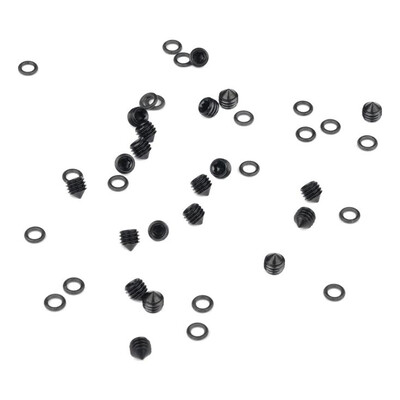 Set Screw/O-Ring Banjo Bolt Bleed - Black