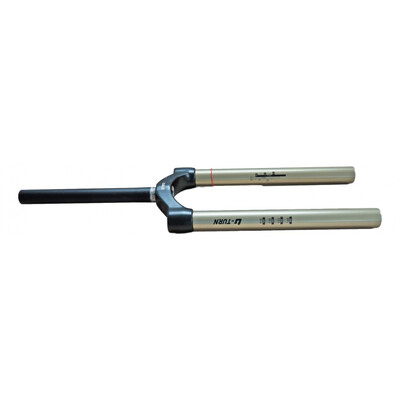 Csu U-Turn Al Steerer - 1-1/8 Inch, Black Crown, Gold