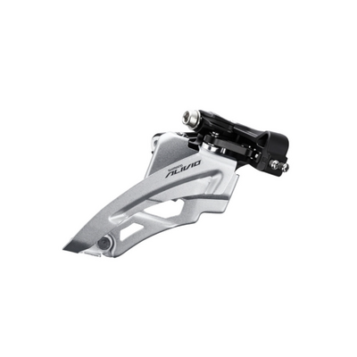 Schimbator fata 3x9 viteze Shimano Alivio AFDM3100MM6, Side Swing, Front-Pull, argintiu