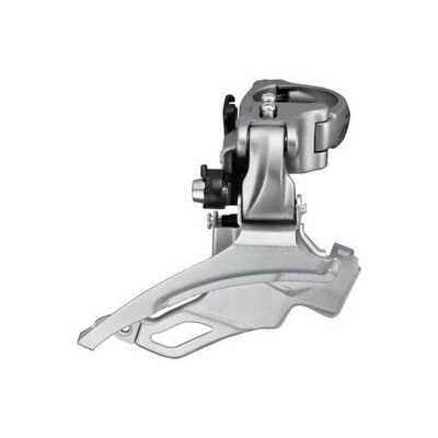 Schimbator fata 3x9 viteze Shimano Alivio AFDM4000DSL6, Dual-Pull, argintiu