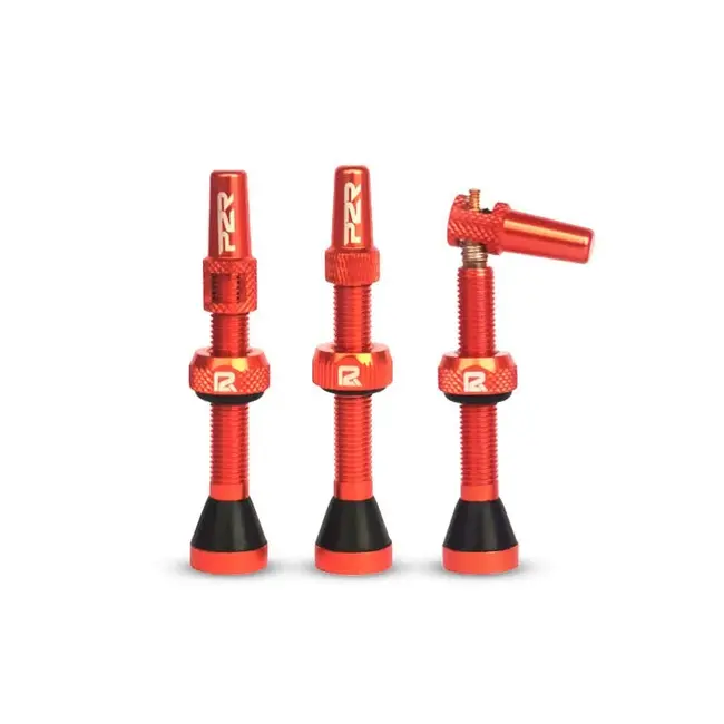 Valva Tubeless bicicleta P2R FR-11C, AL, 46mm, Portocaliu