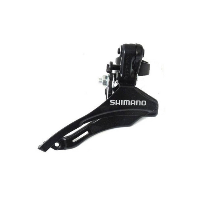 Schimbator fata 3x6/7 viteze Shimano Tourney AFDTY300DSTM6, SIS, 42T, tragere sus, argintiu