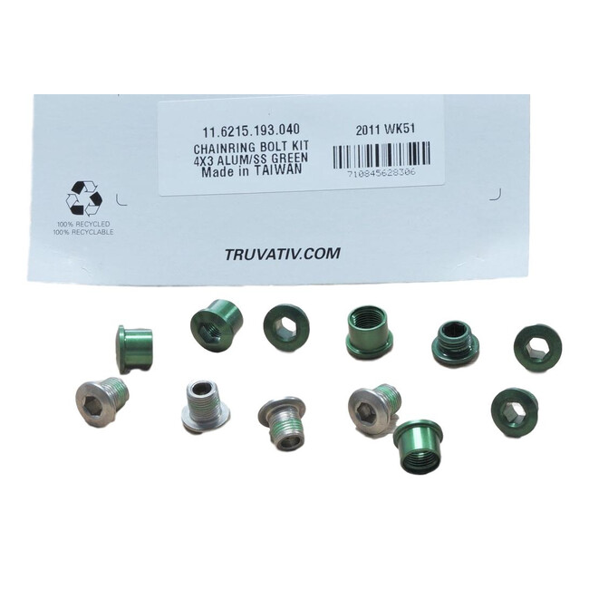 Chain Ring Bolt Kit Ss - Green