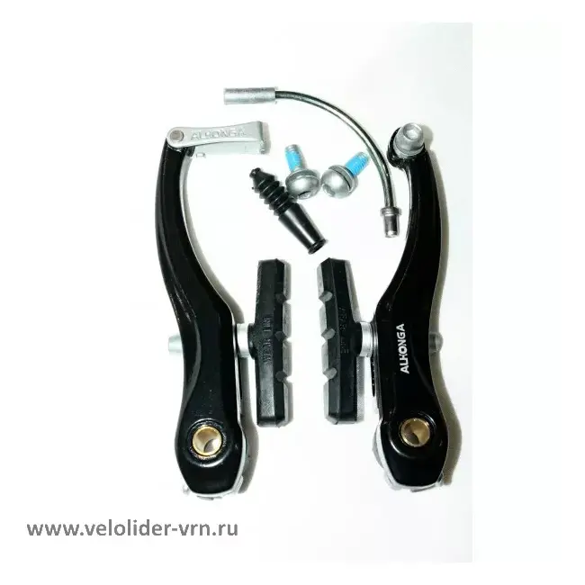 Frana fata HJ-805AD 110x60mmx90 grade tip Vbrake, argintiu