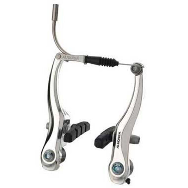 Frana Fata V-Brake Alongha HJ-805AD - Aluminiu, Argintiu