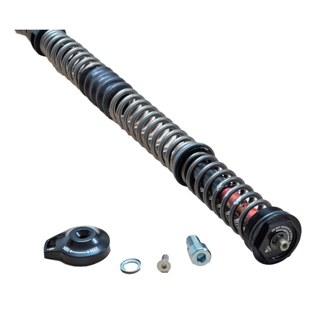Coil spring dual position coil/shaft/top cap/adjuster knob assy, 140mm