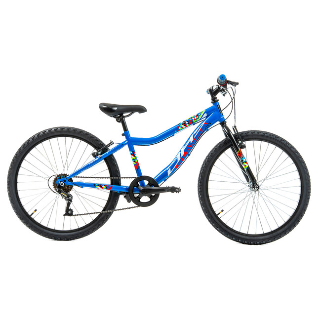 Bicicleta Copii DHS Plasma - 24 Inch, Albastru