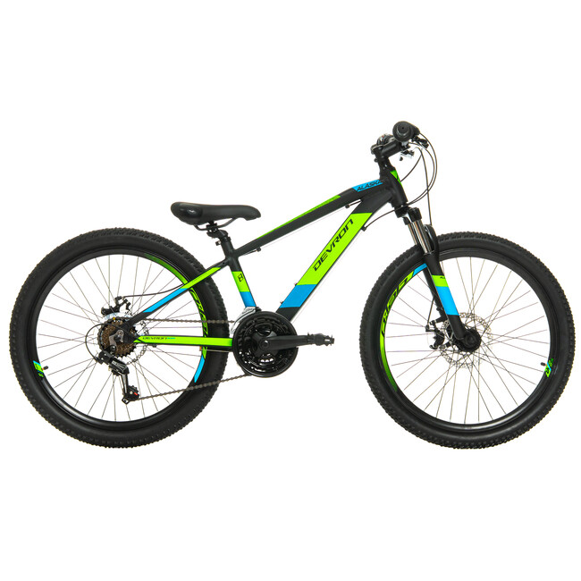 Bicicleta Copii Devron Alaska - 24 Inch, Negru-Verde