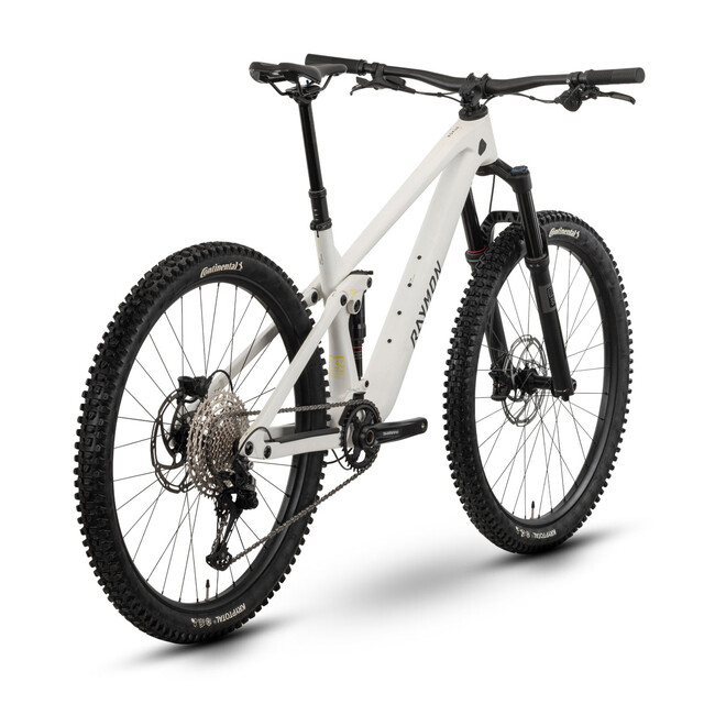 Bicicleta Full Suspension Raymon Rokua 150 2025 - 29 Inch, M, Alb - Deore