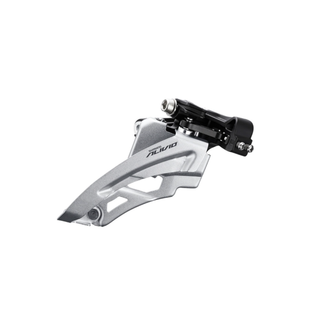 Schimbator fata 3x9 viteze Shimano Alivio AFDM3100MM6, Side Swing, Front-Pull, argintiu