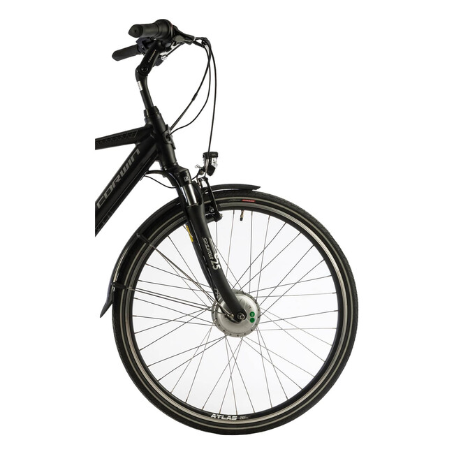 Bicicleta Electrica Corwin 28321 - 28 Inch, 490 mm, Negru mat