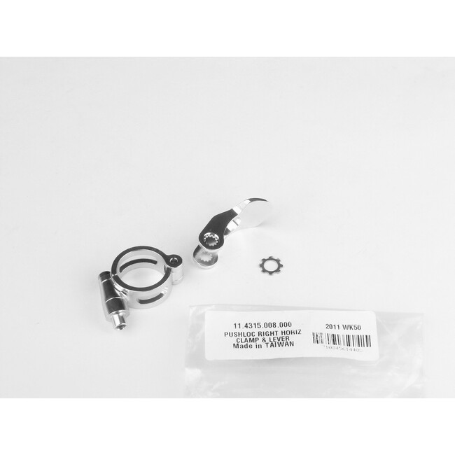 Pushloc Right Horizontal Clamp, Lever Assy - Silver