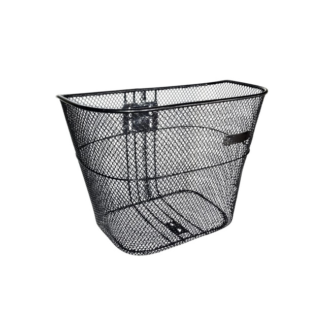 Cos Fata Bicicleta, metalic, DHS, accesorii prindere incluse - Negru