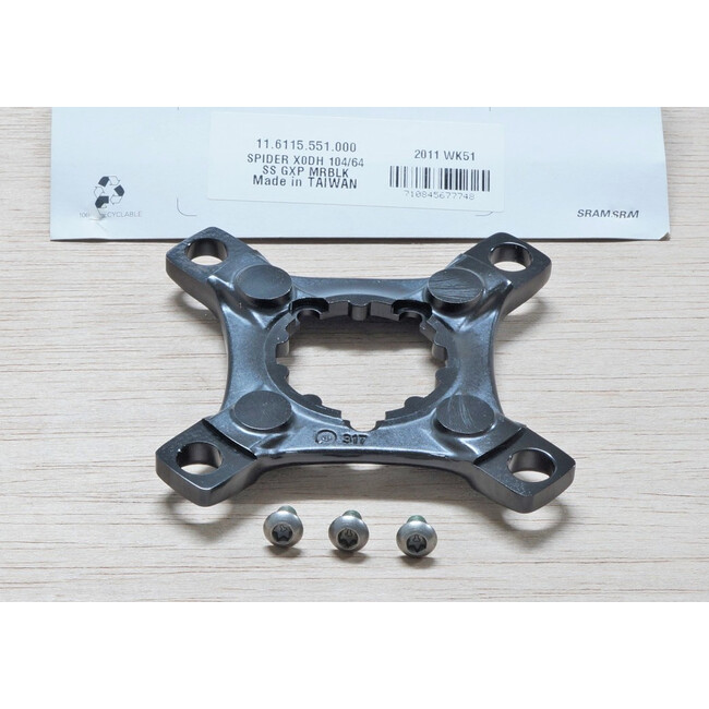 Spider X0DH 104/64 Bcd Single Speed GXP Mirror - Black