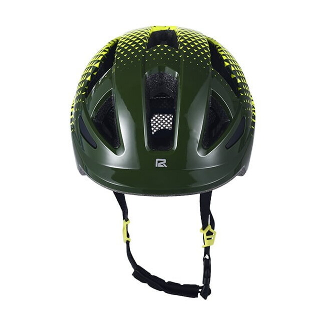 Casca Ciclism Copii P2R MASCOT - 52-56 cm, S, Verde inchis-Galben