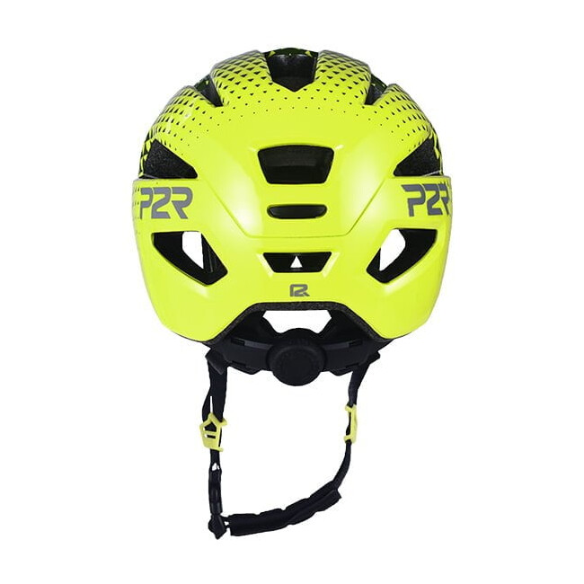 Casca Ciclism Copii P2R MASCOT - 52-56 cm, S, Verde inchis-Galben