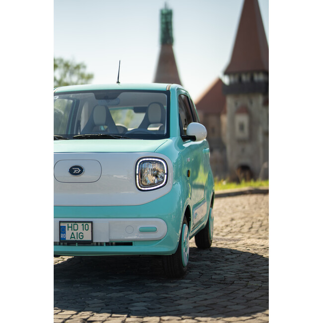 Masina electrica Aigo M1 urbana - autonomie 180 km, 4 locuri, permis B1, Verde
