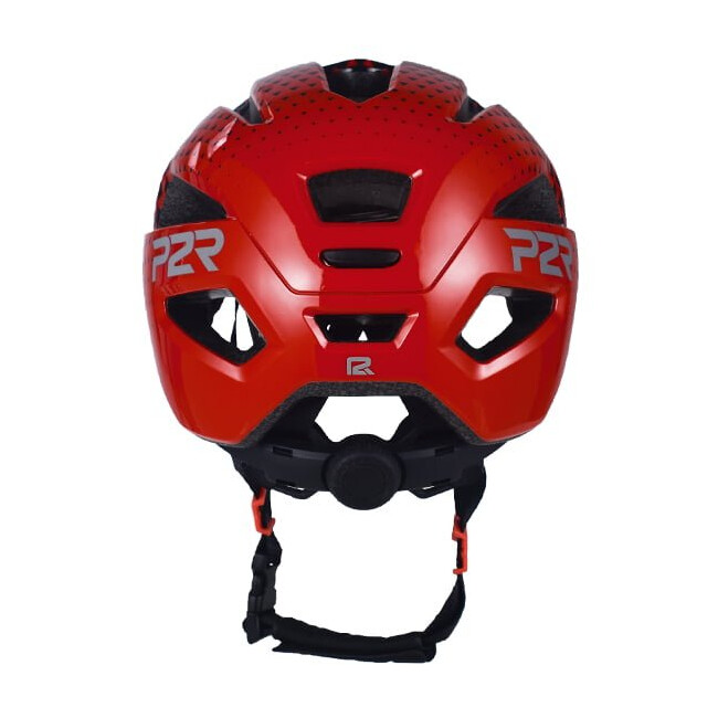 Casca Ciclism Copii P2R MASCOT - 52-56 cm, S, Negru-Rosu