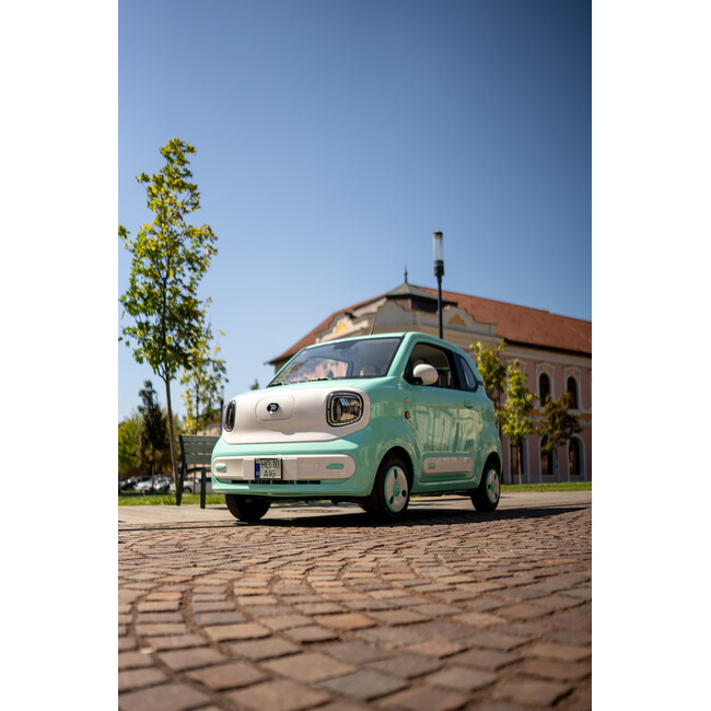Masina electrica Aigo M1 urbana - autonomie 180 km, 4 locuri, permis B1, Verde