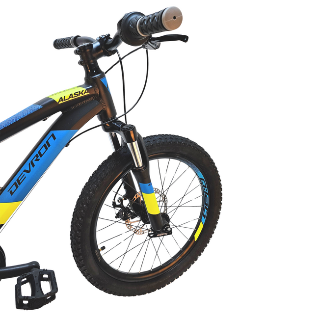 Bicicleta Copii Devron Alaska - 20 Inch, Negru-Albastru