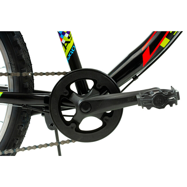 Bicicleta Copii DHS Plasma - 24 Inch, Negru-Roz