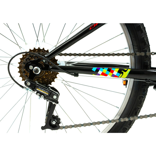 Bicicleta Copii DHS Plasma - 24 Inch, Negru-Roz